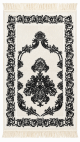 Tapis blanc doré de qualité supérieure (tapis de prière de luxe brodé) Tapis blanc doré de qualité supérieure (tapis de prière de luxe brodé)