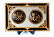Tableau islamique en bois avec fond miroir : Allah & Mohammad (SAW)