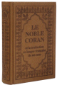 Le Noble Coran et la traduction en langue francaise de ses sens (bilingue francais/arabe) - Edition de luxe couverture cartonnee en cuir marron pour hommes