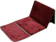 Tapis de priere pliable ultra confortable avec adossoir integre (dossier - chaise - support pour le dos pour s'adosser) avec sa sacoche - Plusieurs couleurs disponibles