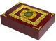 Grand Coffret en bois avec motifs dore artisanal (30 x 22 cm) avec Coran en langue arabe assorti