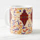 Mug avec alphabet arabe artistique et lanternes