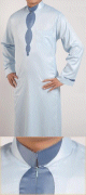 Qamis homme elegant de qualite superieure couleur blanc casse (marque AlBai)