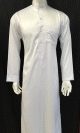 Qamis homme de marque Al-Bai - Qualite superieure couleur Blanc legerement satine