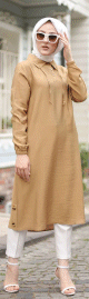 Tunique longue (Tuniques Hijab pour femme voilee) - Couleur camel
