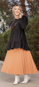 Tunique ample (Vetement femme voilee pas cher) - Couleur noir