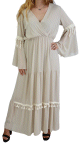 Robe longue cache-coeur pour femme - Plusieurs couleurs disponibles
