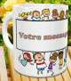 Mug original pour enfant - Tasse cadeau avec texte / message personnalise (Enfants Joyeux)