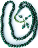 Chapelet "Sebha" 99 grains couleur Vert Fonce avec le Nom d'Allah et du Prophete sur chaque grain
