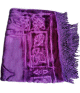 Tapis de priere adulte unie avec motifs - Ultra-doux type velours - Couleur mauve violet