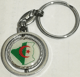 Porte cles metallique avec drapeau algerien