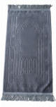  Tapis bébé enfant musulman couleur gris argenté (mihrab 4 ogives)