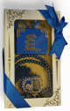 Coffret Cadeau Musulman Couleur Bleu : Mini Coran + chapelet "Sabha" + Chapelet électronique décoré de strass Coffret Cadeau Musulman Couleur Bleu : Mini Coran + chapelet "Sabha" + Chapelet électronique décoré de strass