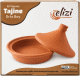 Tajine artisanal en terre cuite – Taille moyenne – Compatible four et cuisinière Tajine artisanal en terre cuite – Taille moyenne – Compatible four et cuisinière