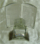 Decoration en cristal avec gravure au laser en 3D de la mosquee de La Meque (Kaaba) et inscriptions Allah et Mohammed