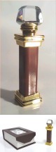 Parfum concentre sans alcool Musc d'Or "Oud Sultan" - Obelisque (6 ml) avec boite cadeau - Pour hommes