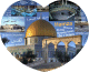 Puzzle personnalise sous forme de coeur : Les trois Mosquees Sacrees de l'Islam (bilingue)