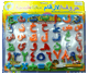Tableau magnetique effacable avec chiffres et alphabet arabe Avec feutre effacable
